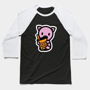 Year Of The Pig Boba Bubble Tea Bambu Asian Food Drink Cute Animal Bambu Brand Baseball T-Shirt